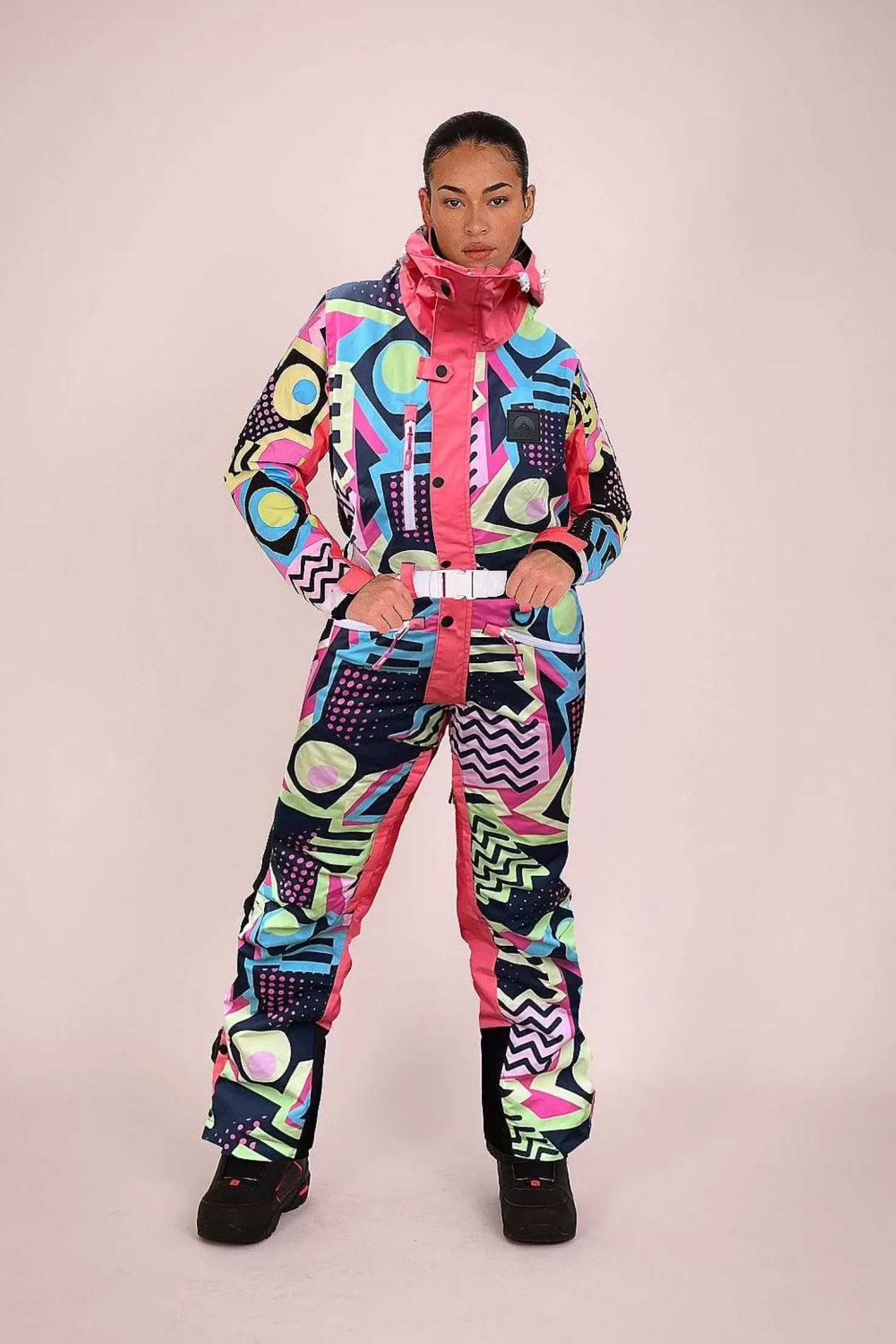Women OOSC Curved Ski Suits>Saved By The Bell Curved Female Ski Suit