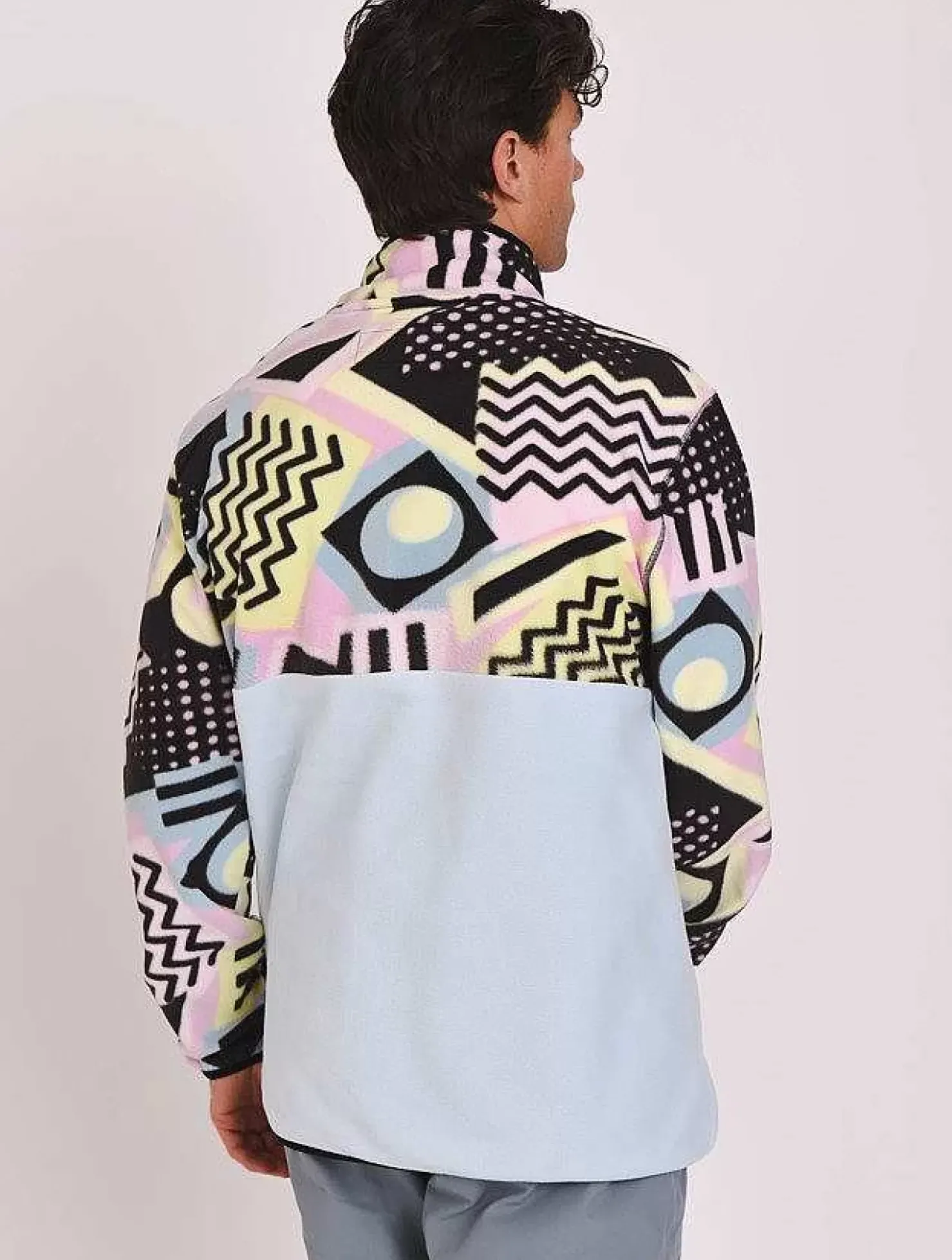 Men OOSC Fleeces>Saved By The Bell Fleece Baby Blue - Men'S