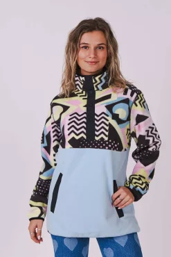 Women OOSC Fleece>Saved By The Bell Fleece Baby Blue - Women'S