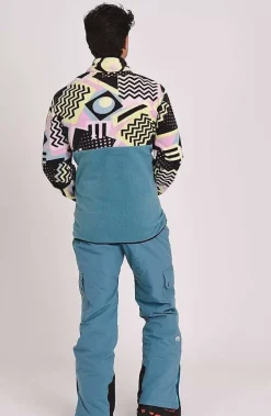 Men OOSC Fleeces>Saved By The Bell Fleece Teal - Men'S