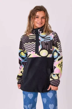 Women OOSC Fleece>Saved By The Bell Fleece Black - Women'S
