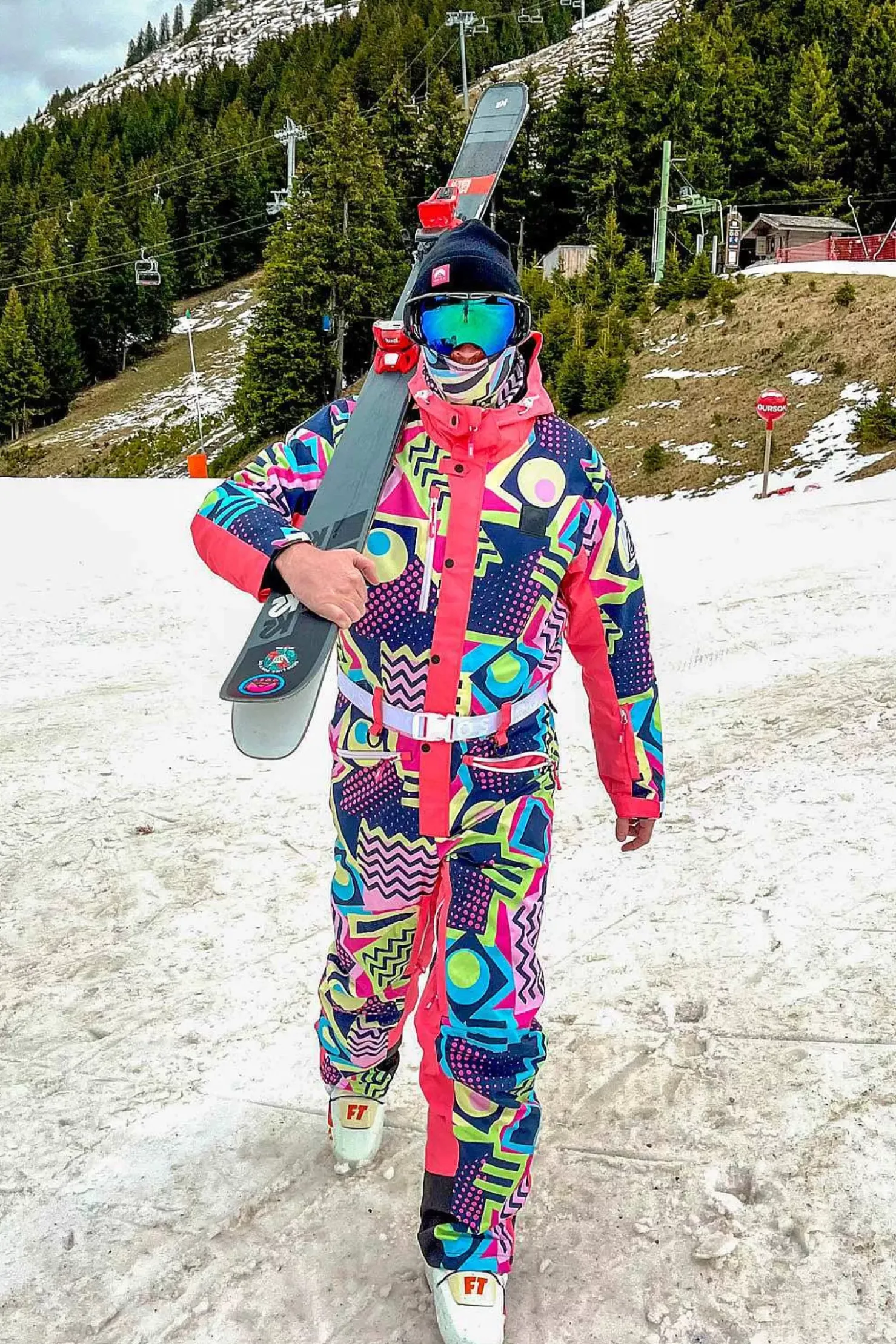 Men OOSC Ski Suits>Saved By The Bell Men'S Ski Suit