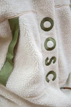 Women OOSC Fleece>Sherpa Fleece Jacket Cream / Khaki - Women'S