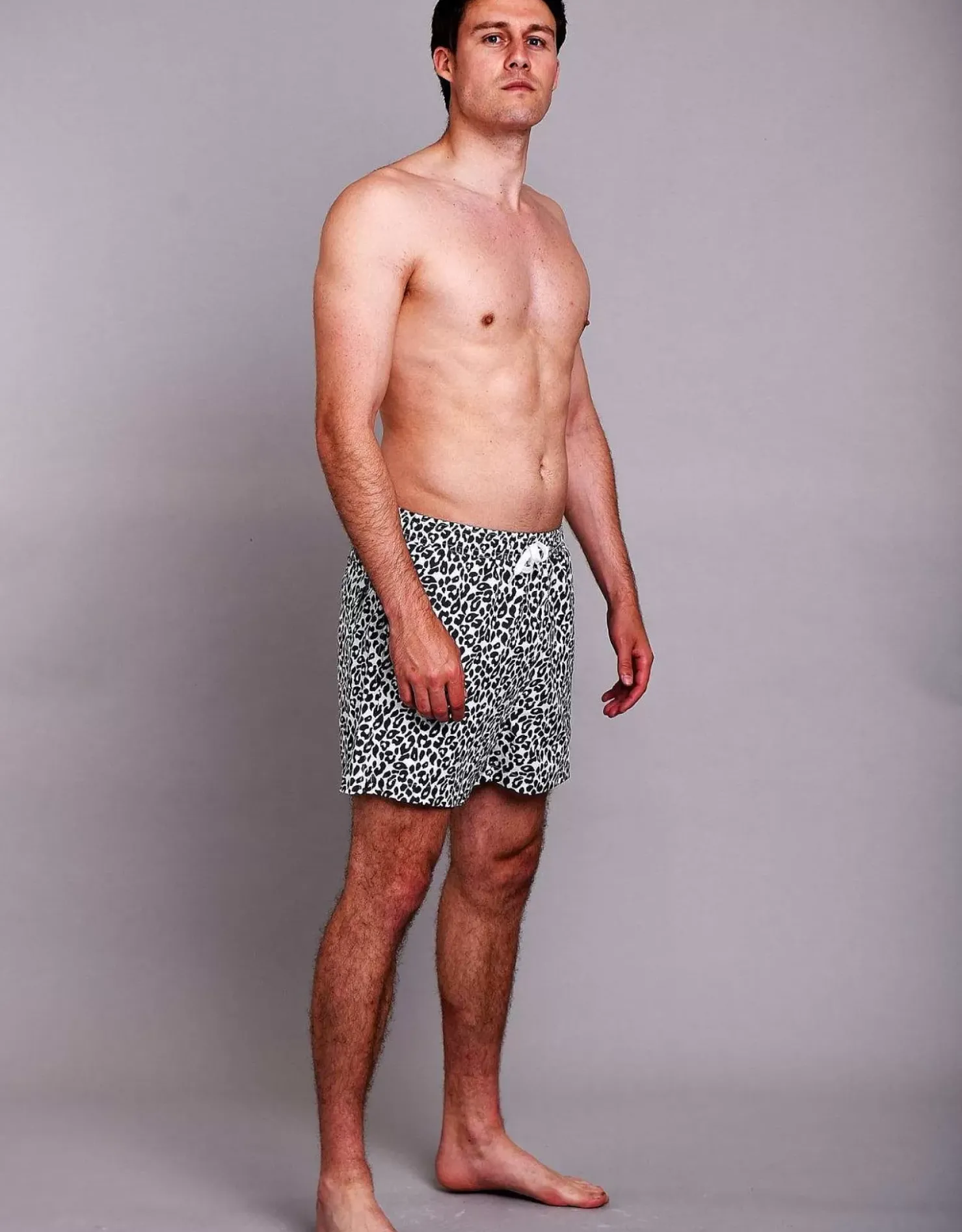 Men OOSC Swim Shorts>Snow Leopard Men'S Swim Shorts