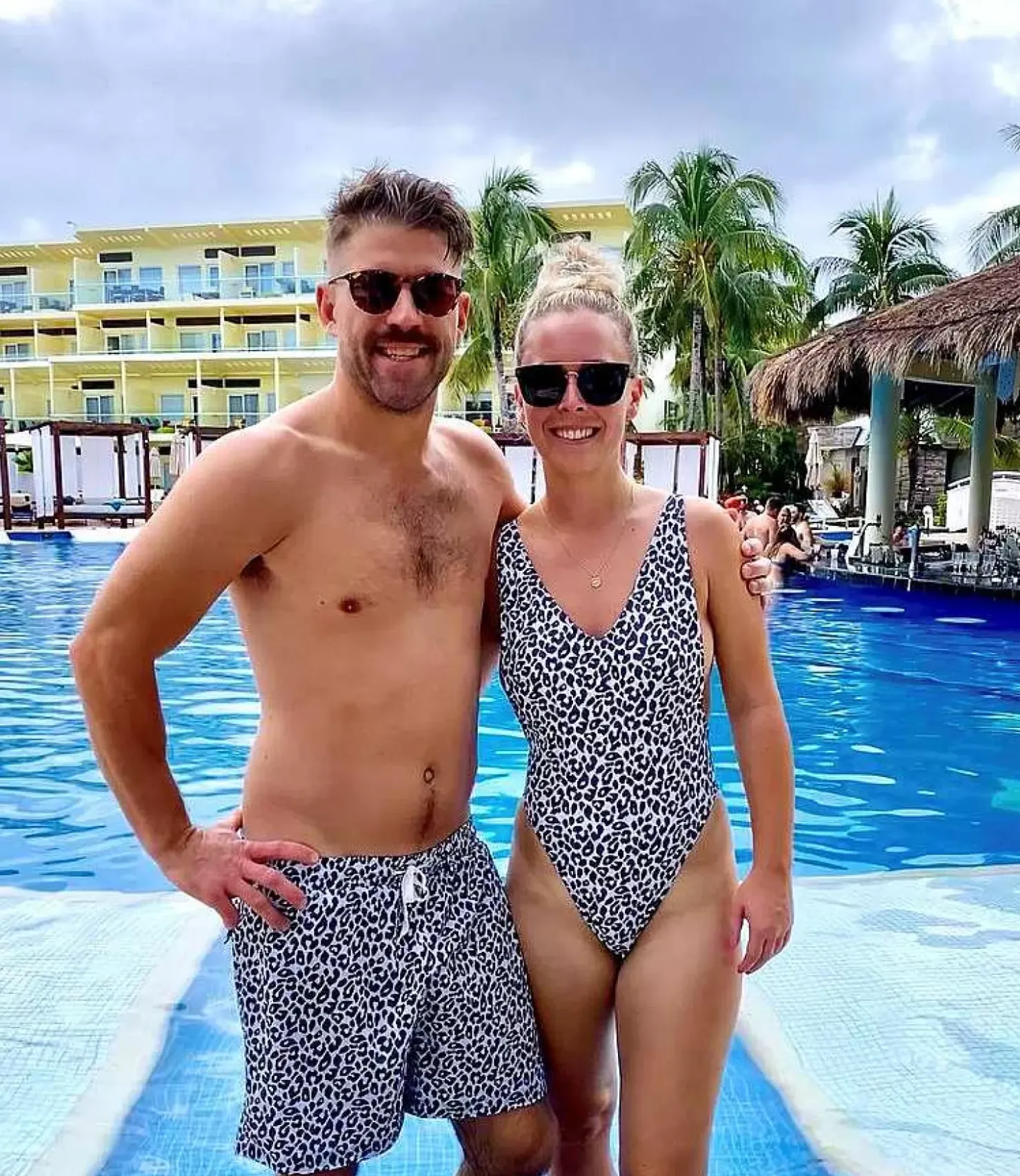 Men OOSC Swim Shorts>Snow Leopard Men'S Swim Shorts
