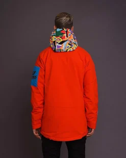 Men OOSC Snow Jackets>Snow Park Overhead Jacket - Red