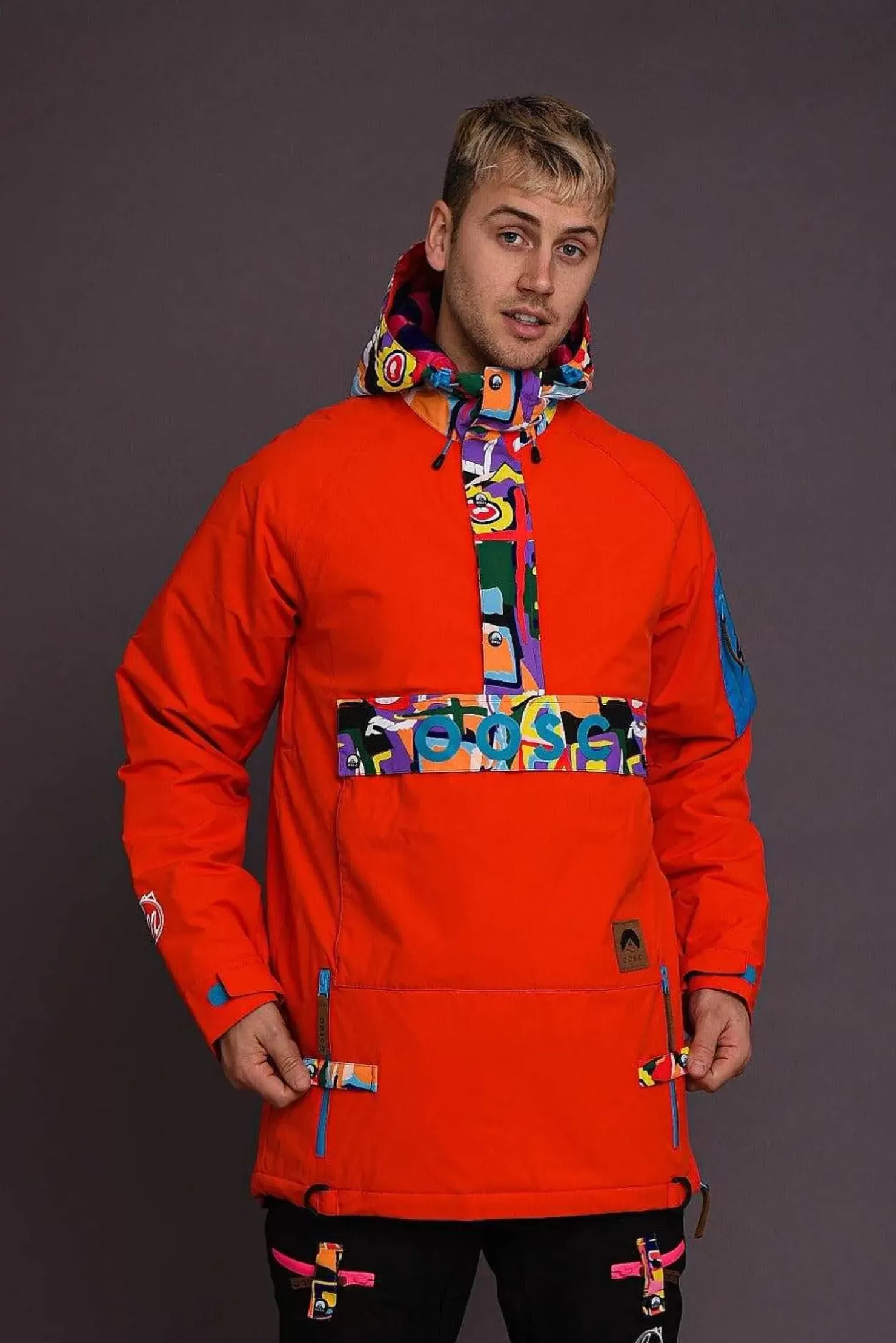 Men OOSC Snow Jackets>Snow Park Overhead Jacket - Red