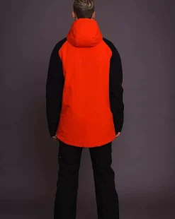 Men OOSC Snow Jackets>Snow Park Overhead Jacket - White & Red