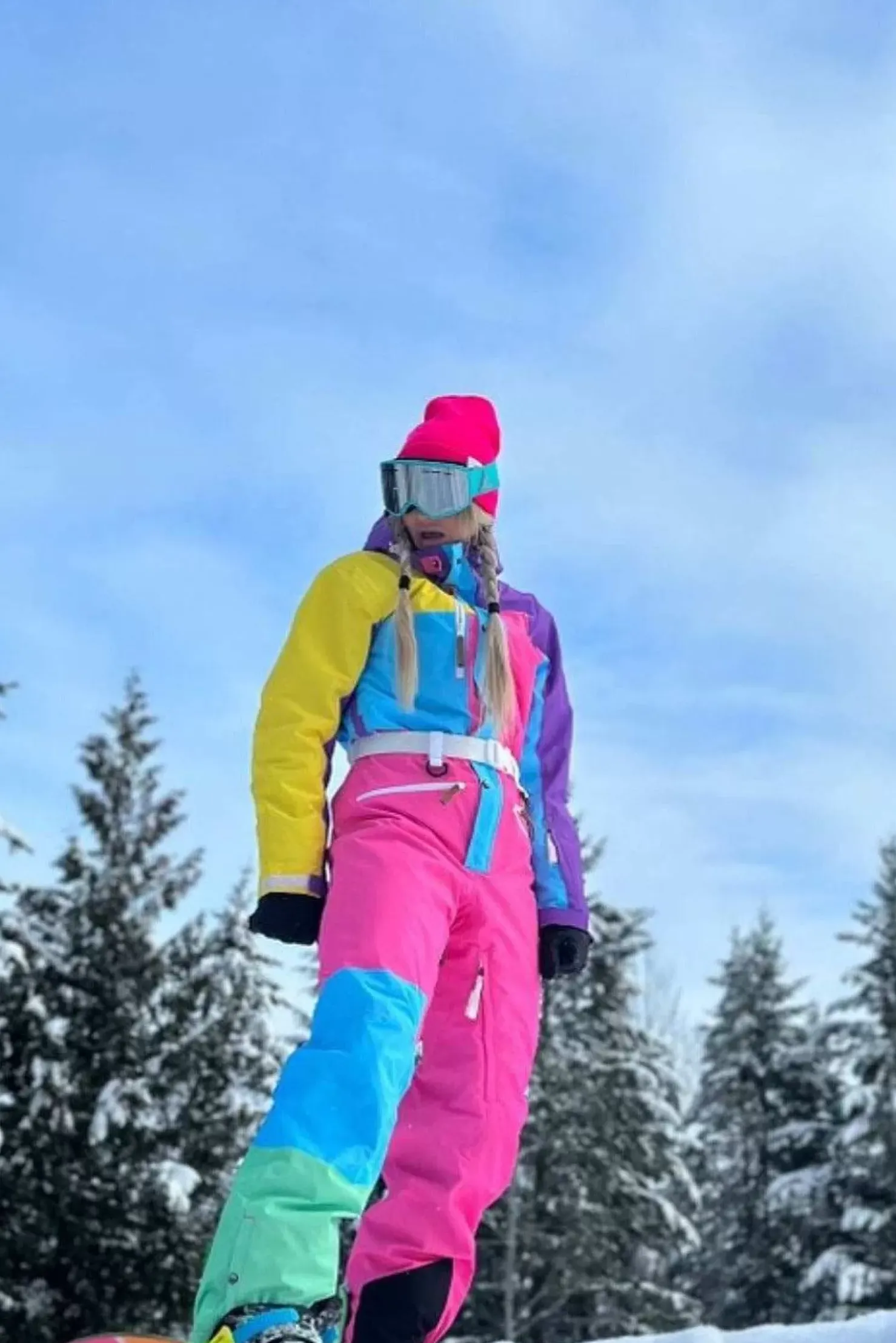 Women OOSC Ski Suits>So Fetch Curved Female Ski Suit