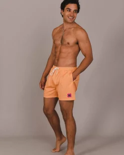 Men OOSC Swim Shorts>Tangerine Squeeze Men'S Swim Shorts