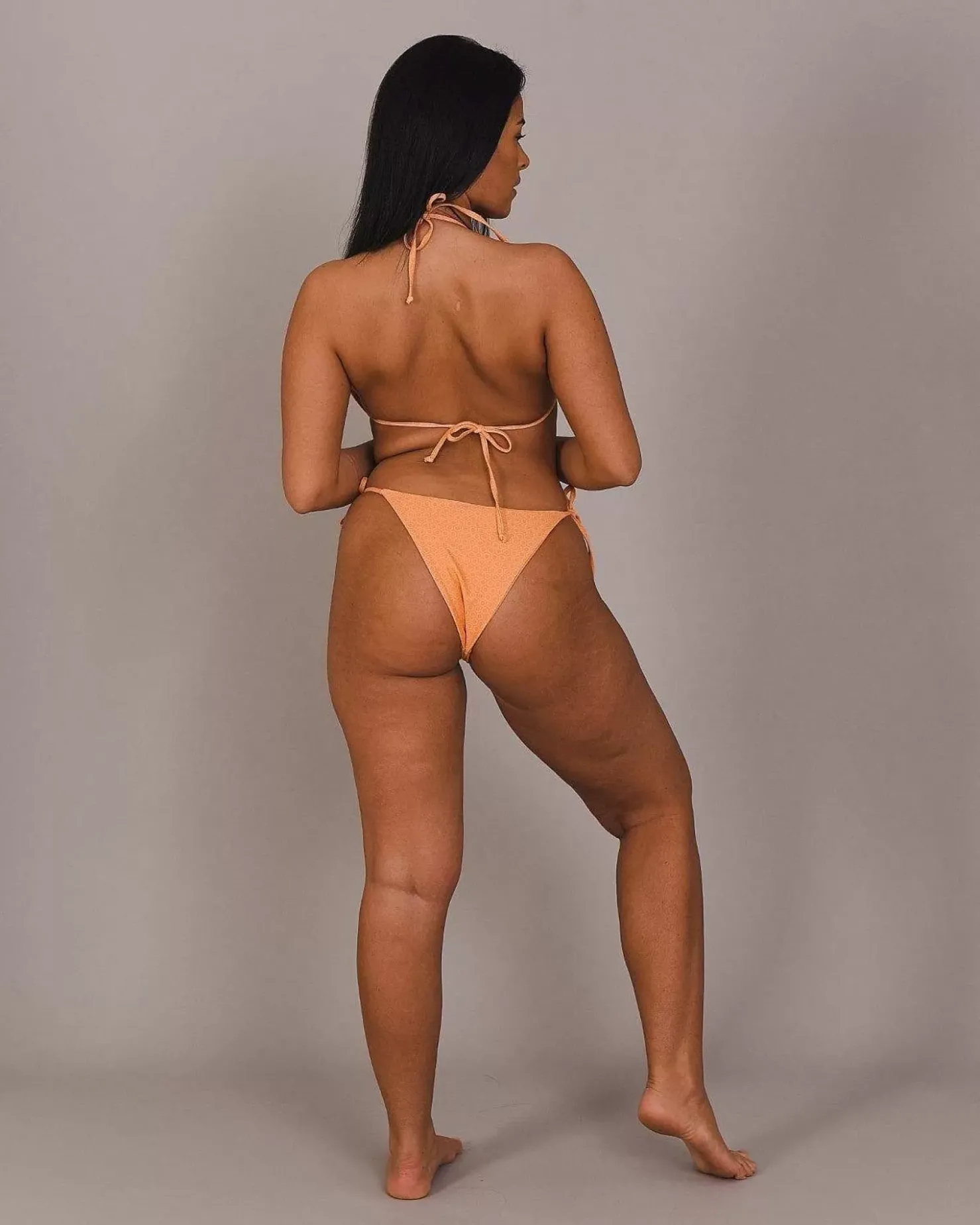 Women OOSC Bikinis>Tangerine Squeeze Triangle Bikini Top