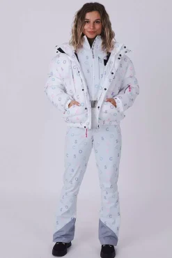 Women OOSC Chic Luxury>White Print Chic Puffer Jacket