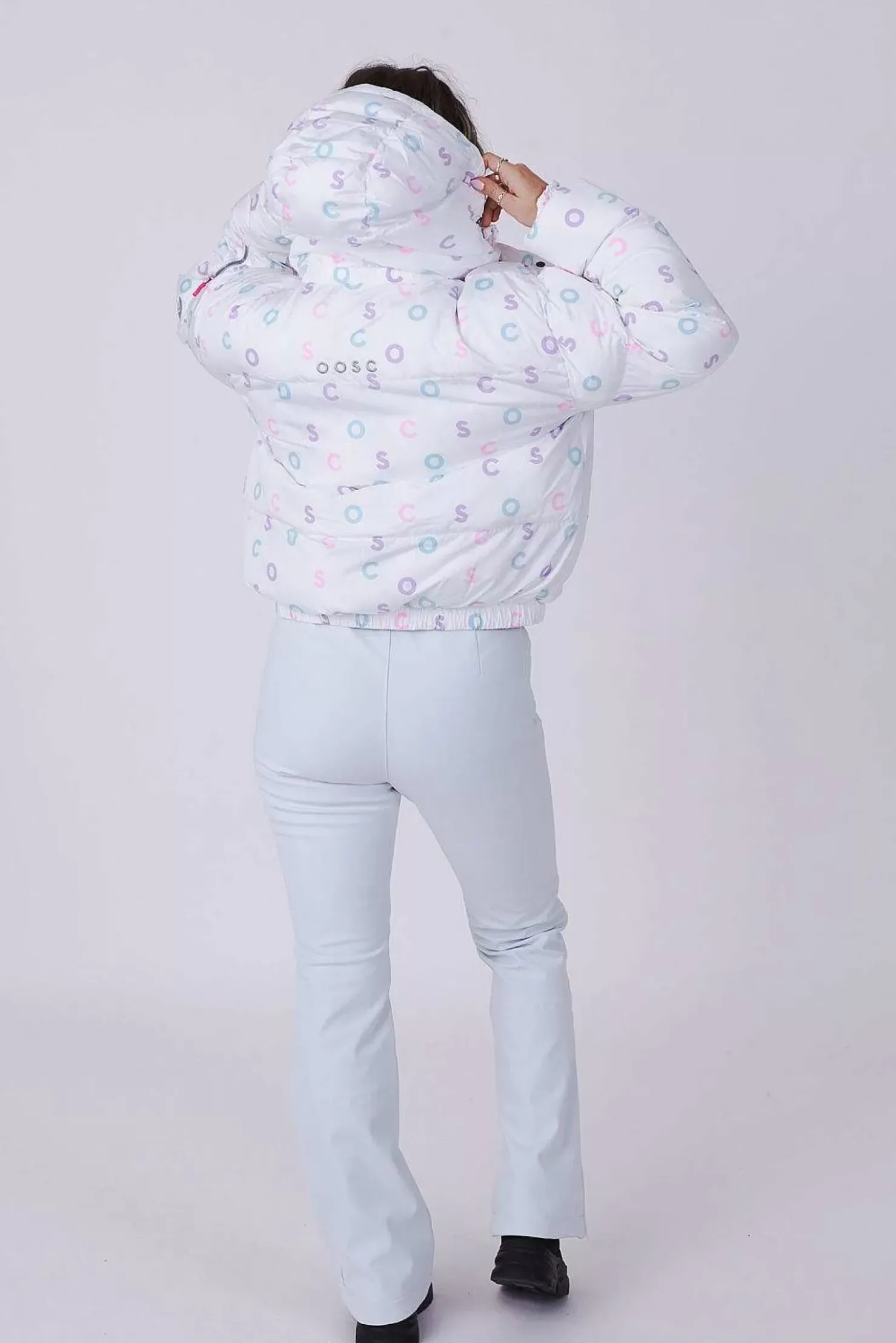 Women OOSC Chic Luxury>White Print Chic Puffer Jacket