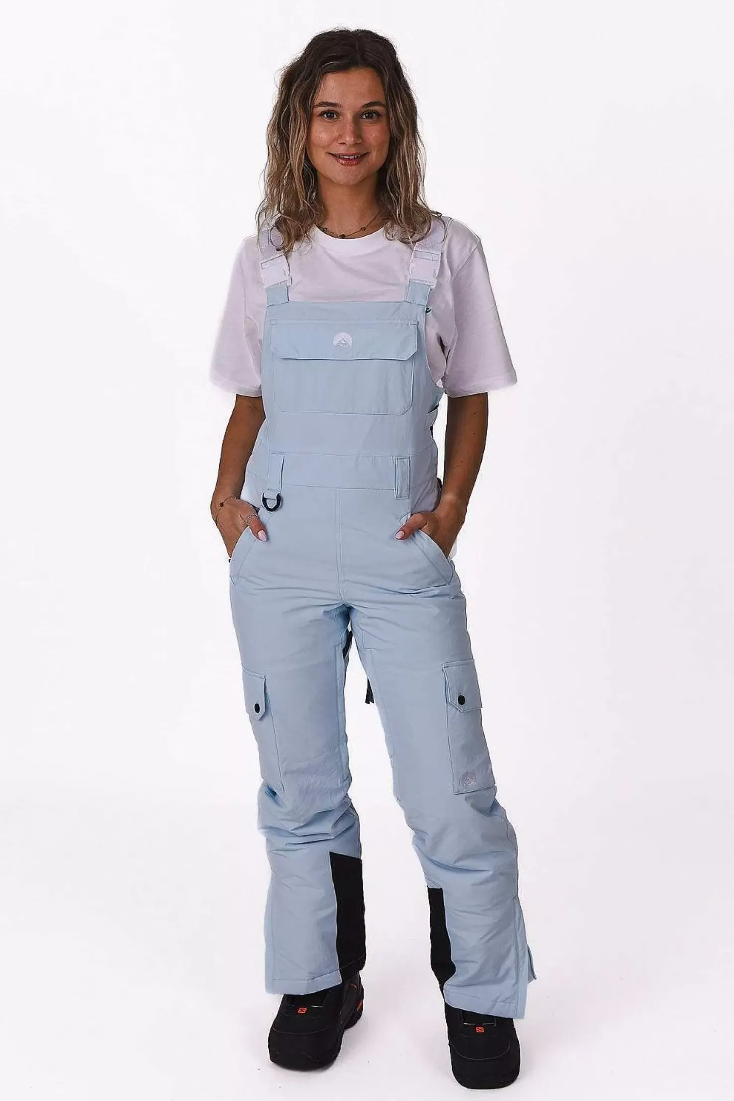 Women OOSC Yeh Girl Jackets & Bib Pants>Yeh Girl Bib Pant Ice Blue