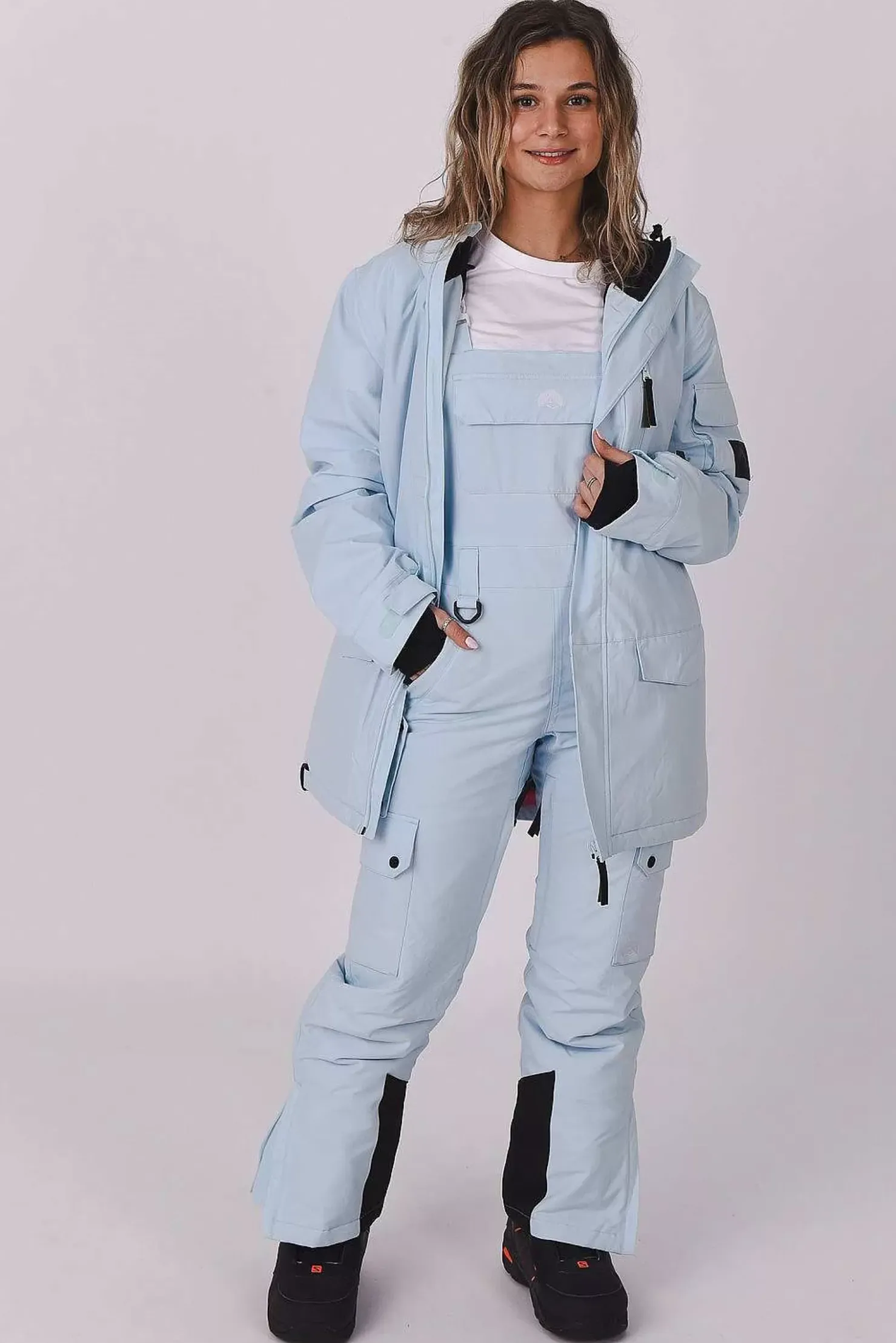 Women OOSC Snow Pants / Bibs>Yeh Girl Bib Pant Ice Blue