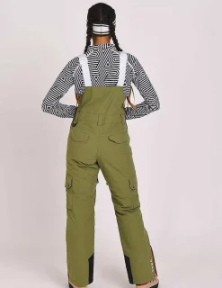 Women OOSC Snow Pants / Bibs>Yeh Girl Bib Pant Khaki