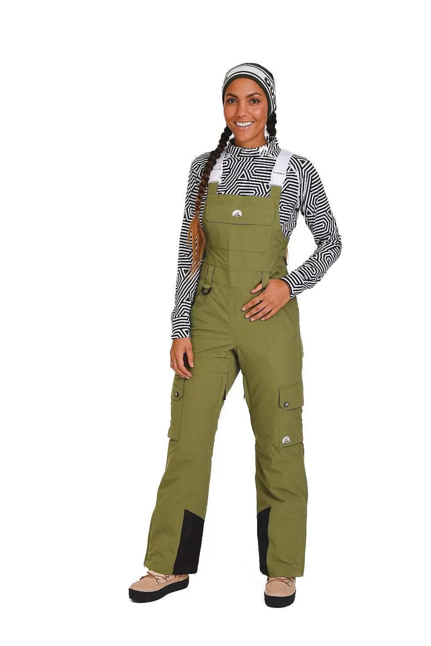 Women OOSC Yeh Girl Jackets & Bib Pants>Yeh Girl Bib Pant Khaki