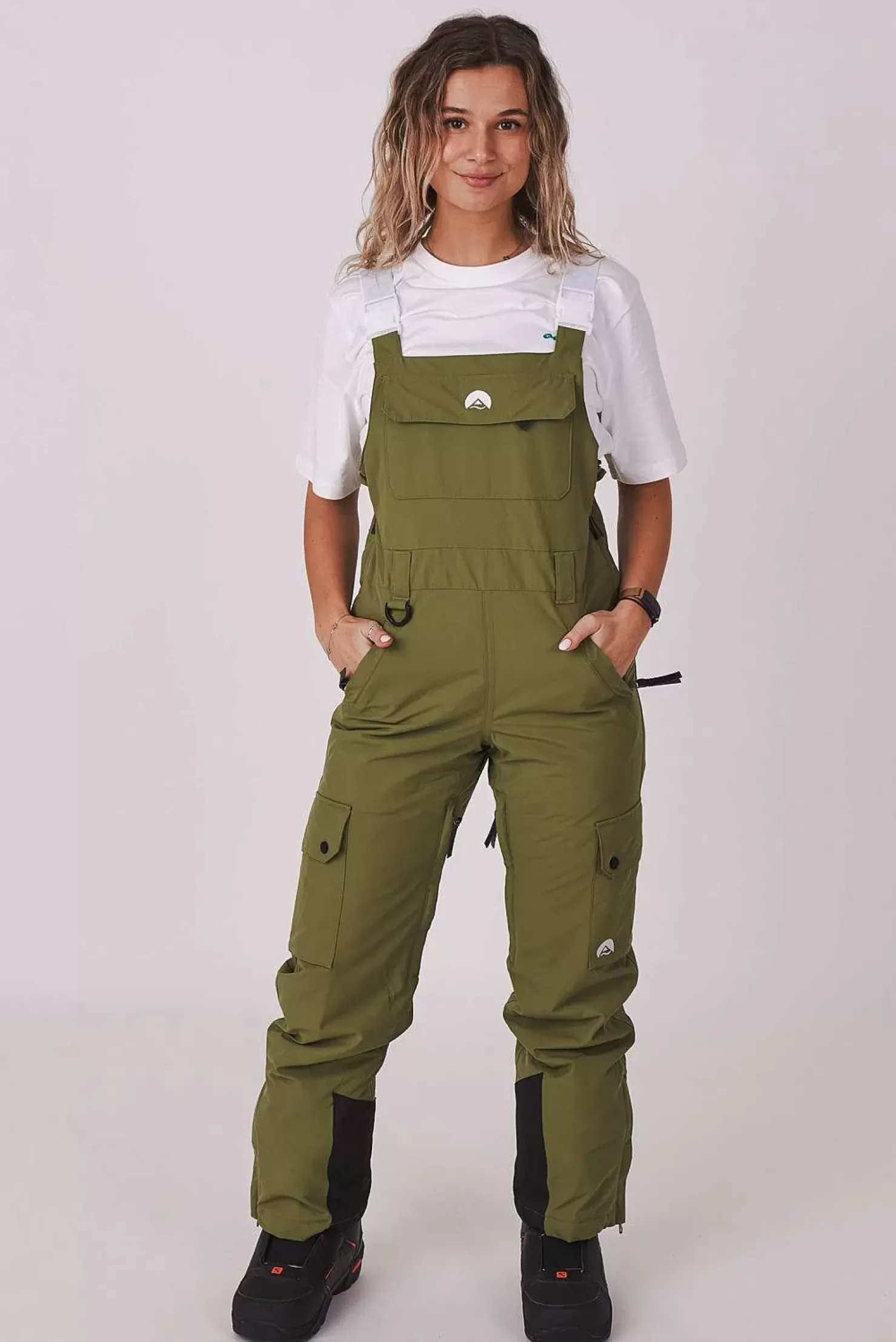 Women OOSC Yeh Girl Jackets & Bib Pants>Yeh Girl Bib Pant Khaki