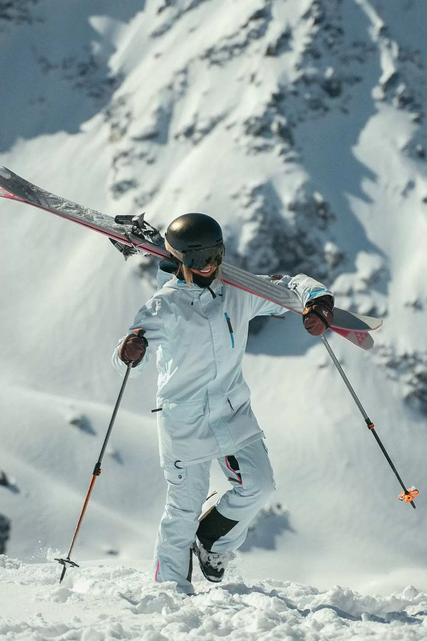 Women OOSC Yeh Girl Jackets & Bib Pants>Yeh Girl Ski & Snowboard Jacket Ice Blue