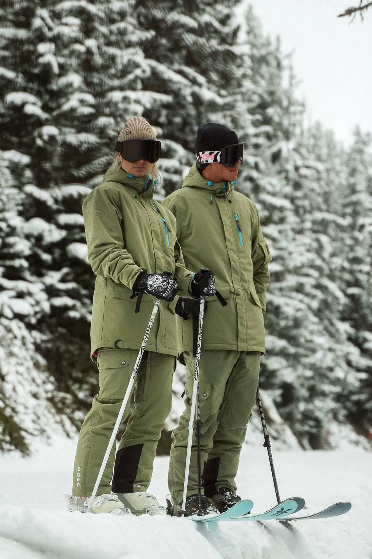 Women OOSC Yeh Girl Jackets & Bib Pants>Yeh Girl Ski & Snowboard Jacket Khaki