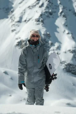 Women OOSC Snow Jackets>Yeh Girl Ski & Snowboard Jacket Grey