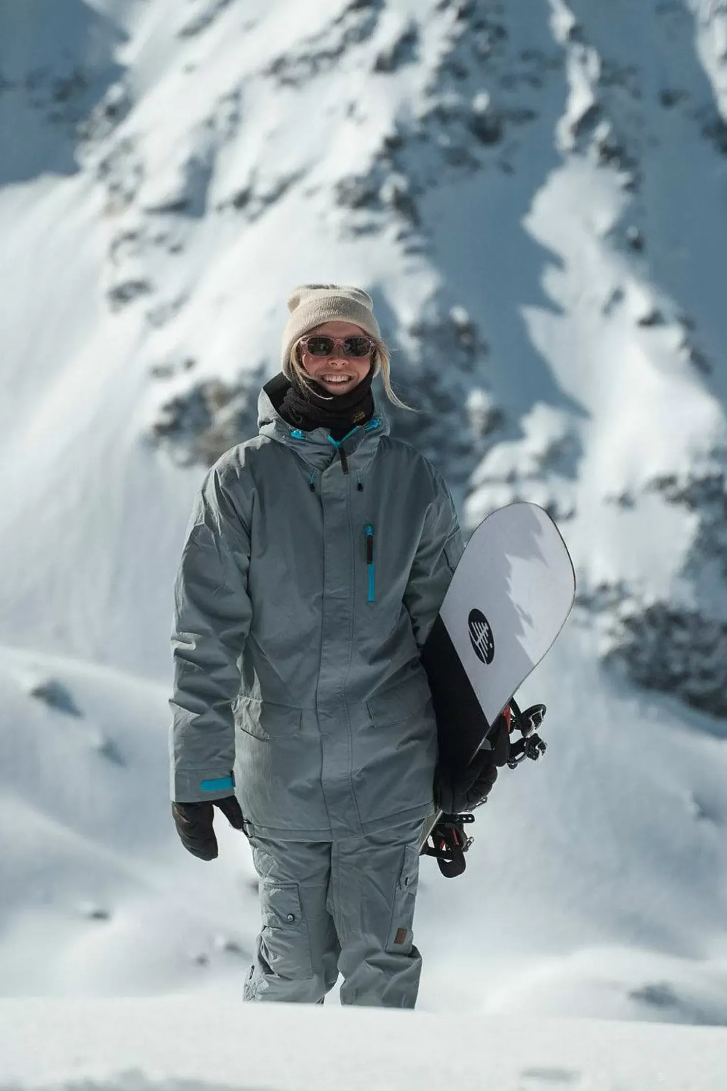 Women OOSC Snow Jackets>Yeh Girl Ski & Snowboard Jacket Grey