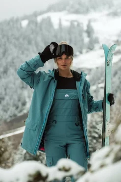 Women OOSC Yeh Girl Jackets & Bib Pants>Yeh Girl Ski & Snowboard Jacket Teal