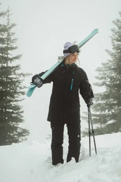 Women OOSC Snow Jackets>Yeh Girl Ski & Snowboard Jacket Black