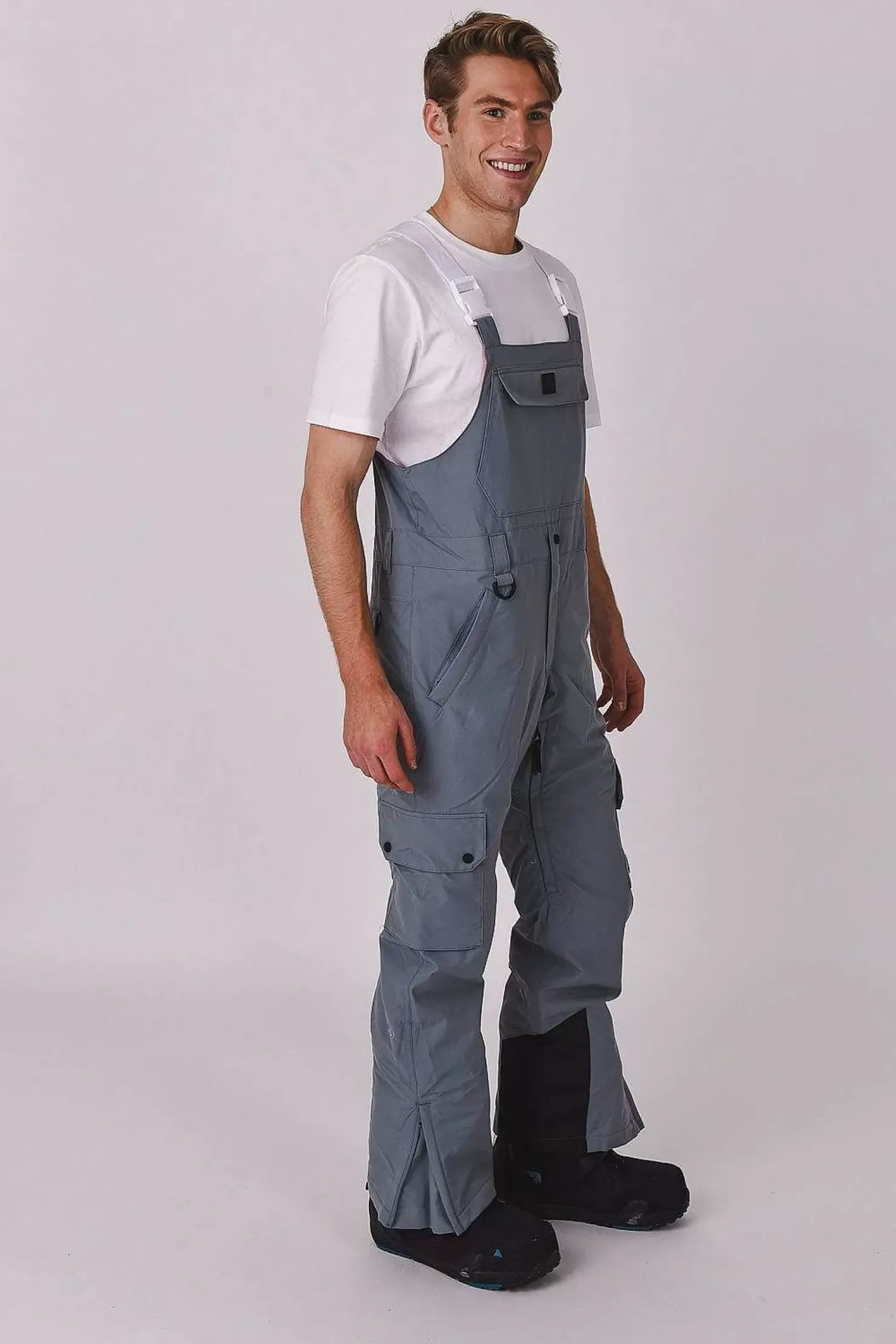 Men OOSC Yeh Man Jackets & Bib Pants>Yeh Man Bib Pant Grey 23/24