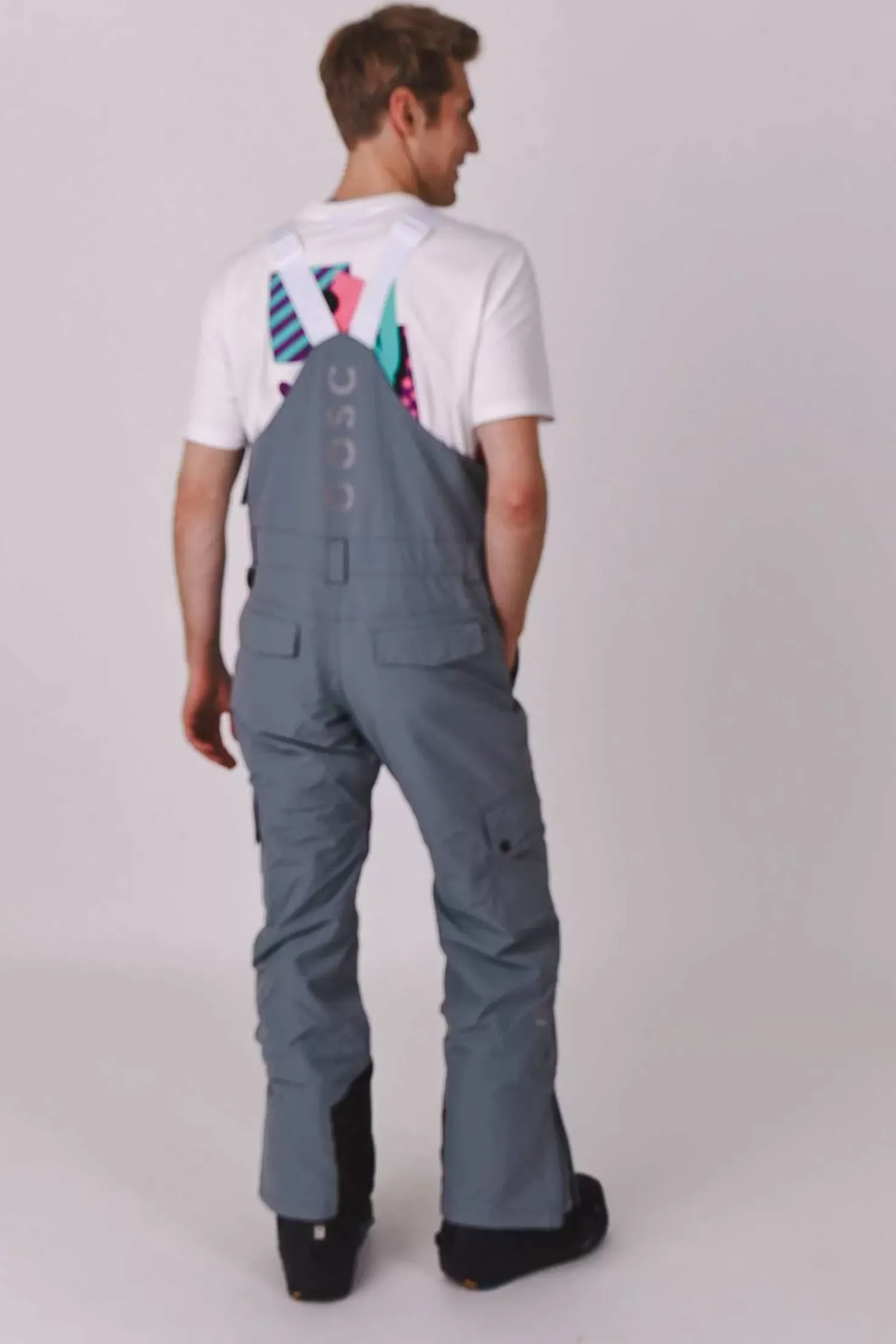 Men OOSC Yeh Man Jackets & Bib Pants>Yeh Man Bib Pant Grey 23/24