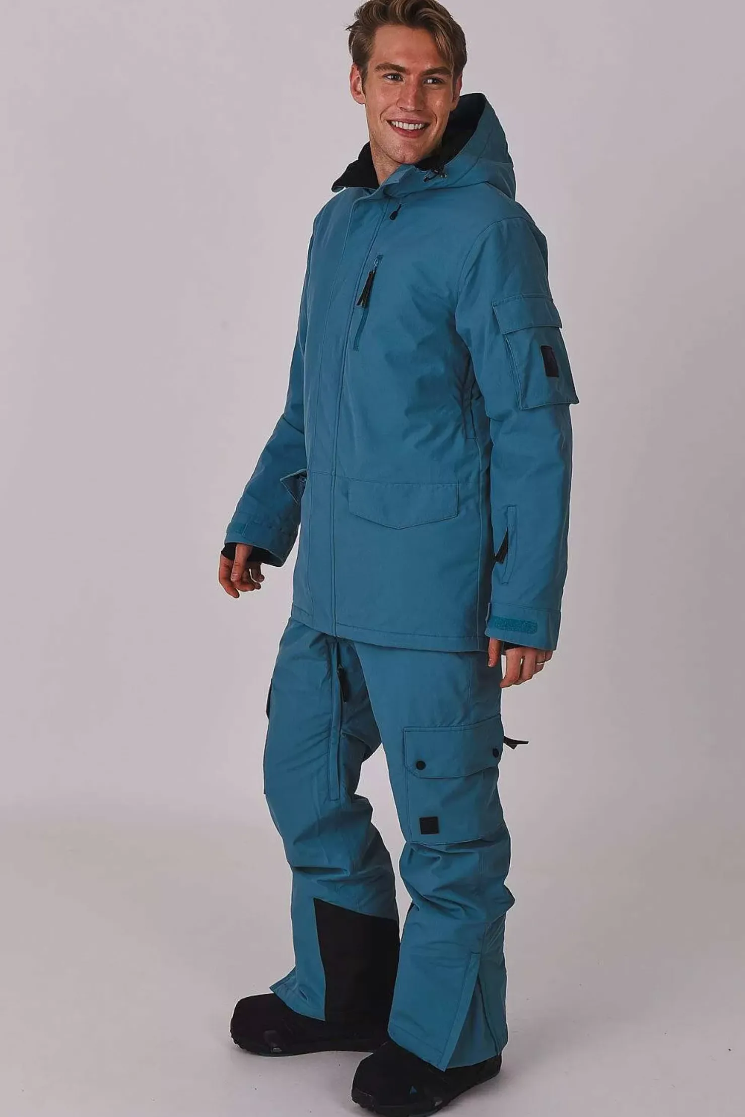 Men OOSC Yeh Man Jackets & Bib Pants>Yeh Man Jacket Teal