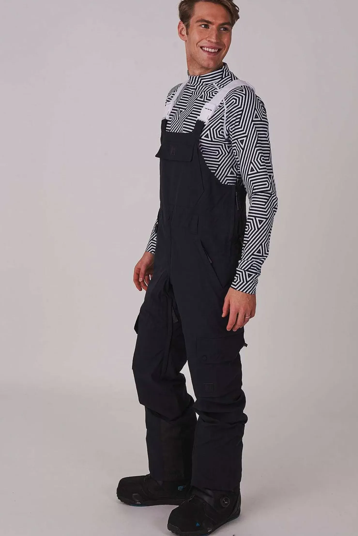 Men OOSC Yeh Man Jackets & Bib Pants>Yeh Man Ski & Snowboard Bib Pant - Black