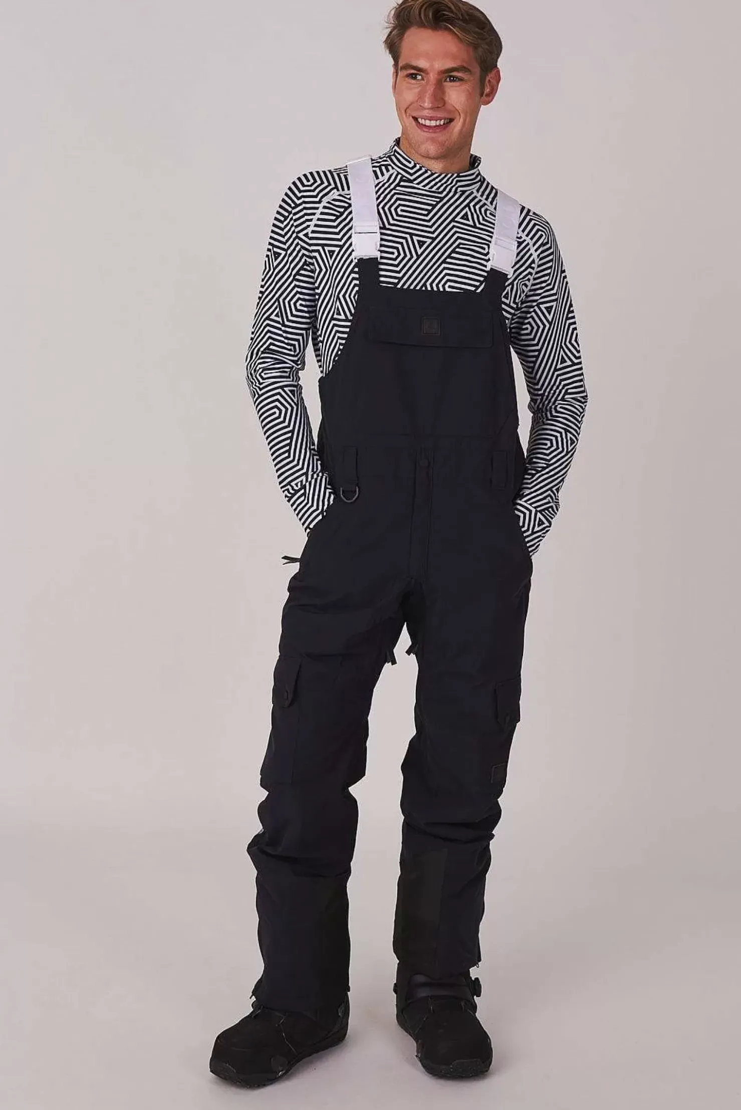 Men OOSC Yeh Man Jackets & Bib Pants>Yeh Man Ski & Snowboard Bib Pant - Black