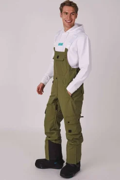 Men OOSC Yeh Man Jackets & Bib Pants>Yeh Man Ski & Snowboard Bib Pant - Khaki