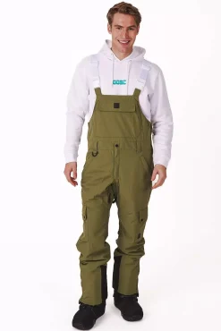 Men OOSC Snow Pants / Bibs>Yeh Man Ski & Snowboard Bib Pant - Khaki